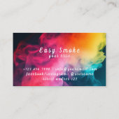 煙カラフルVapeショップ名刺 名刺 (裏面)