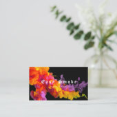 煙カラフルVapeショップ名刺 名刺 (スタンド正面)