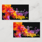 煙カラフルVapeショップ名刺 名刺 (正面/裏面)