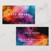 煙カラフルVapeショップ名刺 名刺 (正面/裏面)