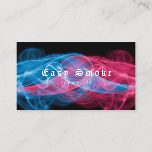 煙カラフルVapeショップ名刺 名刺 (正面)