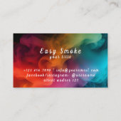 煙カラフルVapeショップ名刺 名刺 (裏面)