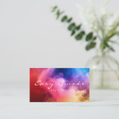 煙カラフルVapeショップ名刺 名刺 (スタンド正面)