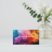 煙カラフルVapeショップ名刺 名刺 (スタンド正面)