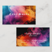 煙カラフルVapeショップ名刺 名刺 (正面/裏面)