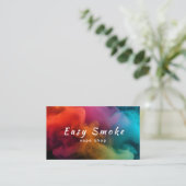 煙カラフルVapeショップ名刺 名刺 (スタンド正面)