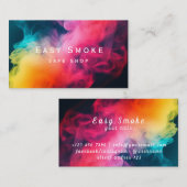 煙カラフルVapeショップ名刺 名刺 (正面/裏面)