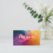 煙カラフルVapeショップ名刺 名刺 (スタンド正面)