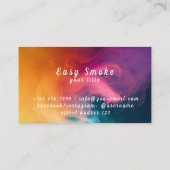 煙カラフルVapeショップ名刺 名刺 (裏面)