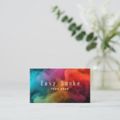 煙カラフルVapeショップ名刺 名刺 (スタンド正面)