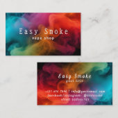 煙カラフルVapeショップ名刺 名刺 (正面/裏面)