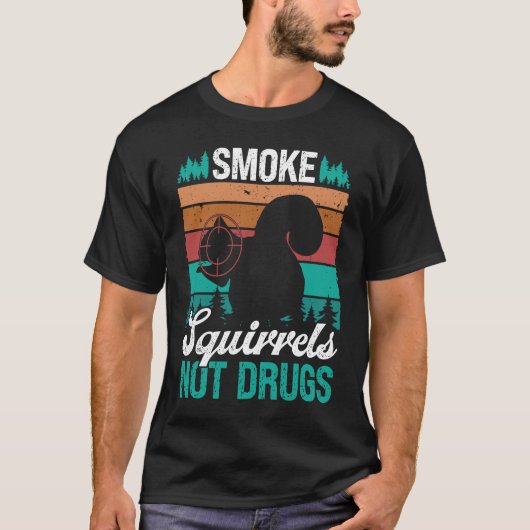 煙リスのハンターリス除去技術者 Tシャツ (正面)