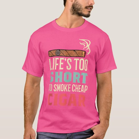 煙安シガーチェーンスモーカー Tシャツ (正面)