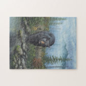煙山のツキノワグマ ジグソーパズル (横)