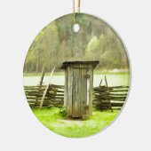 煙山の離れ家 セラミックオーナメント (左)