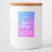 煙炎ピンク自家製キャンドル製品包装 フードラベル (正面)