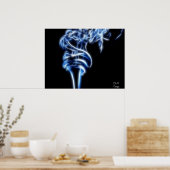 煙白熱［赤熱］光を放つ ポスター (キッチン)