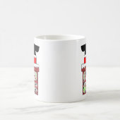 煙突おもしろいのクリスマスユーモアに包まれたサンタ コーヒーマグカップ (中央)