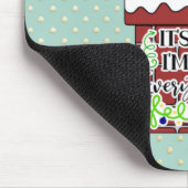 煙突おもしろいのクリスマスユーモアに包まれたサンタ マウスパッド (コーナー)