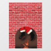 煙突からサンタを降ろす ウィンドウサイン (シート)