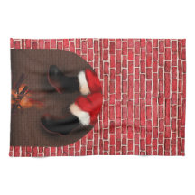 煙突からサンタを降ろす