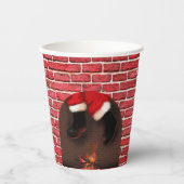 煙突からサンタを降ろす 紙コップ (正面)