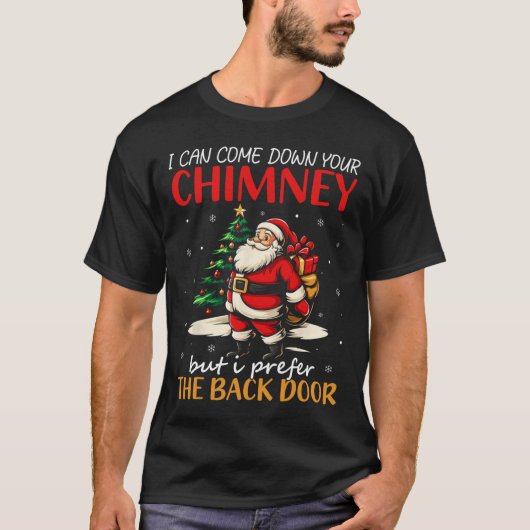 煙突から降りてきますがCK Dがお好きです Tシャツ (正面)