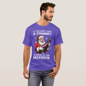 煙突がないなら裏口から入るわ Tシャツ (正面フル)