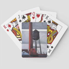煙突と水の塔(by Charles Demuth) トランプ