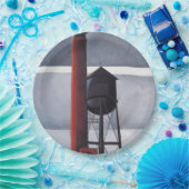 煙突と水の塔(by Charles Demuth) ペーパープレート (パーティー)