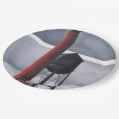 煙突と水の塔(by Charles Demuth) ペーパープレート (アングル)