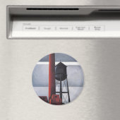 煙突と水の塔(by Charles Demuth) マグネット (インサイチュ (食洗機))