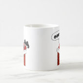 煙突に嵌まったサンタ コーヒーマグカップ (中央)