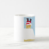 煙突に閉じ込められたサンタ コーヒーマグカップ (中央)