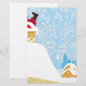 煙突に閉じ込められたサンタ 便箋 (正面/裏面)