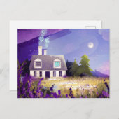 煙突のあるカントリーハウス ポストカード (正面/裏面)