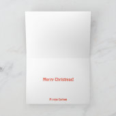 煙突のクリスマスカードにくっついたサンタ シーズンカード (内部)