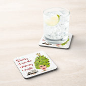 煙突のクリスマスコースターを急いで降りる コースター (右側)