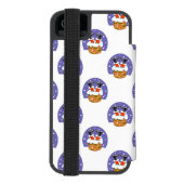 煙突のサンタクロース, 雪, クリスマス, 新年 INCIPIO iPhoneウォレットケース (フォリオ裏面)