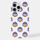 煙突のサンタクロース,雪,クリスマス,新年 iPhoneケース (裏面)