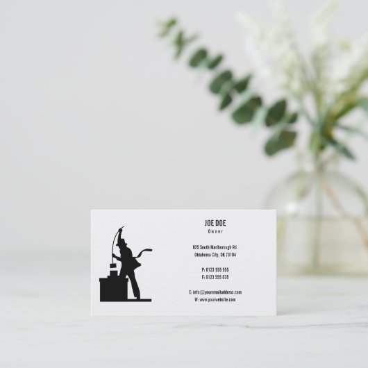 煙突のスイープ |プロフェッショナル 名刺 (スタンド正面)