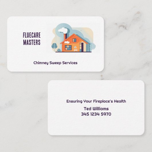 煙突のスイープ 名刺 (正面/裏面)