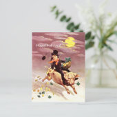 煙突のスイープ，豚，クローバー，金ゴールドコイン，休日 ポストカード (スタンド正面)