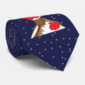煙突のタイで付く熱狂するなサンタ ネクタイ (ロール)