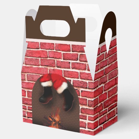 煙突の受診箱をサンタで下ろす フェイバーボックス (オープン)