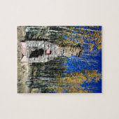 煙突の廃墟と秋《植物》アスペン ジグソーパズル (横)