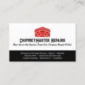 煙突の清掃と修理 名刺 (正面)