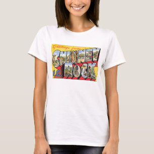 煙突の石のN.C. Vintage Travelポスター Tシャツ
