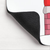 煙突の詰まった中のサンタクロース マウスパッド (コーナー)