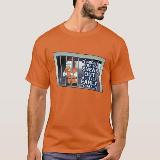 -煙突の鶏の人のティーを早くこそこそして下さい Tシャツ (正面)